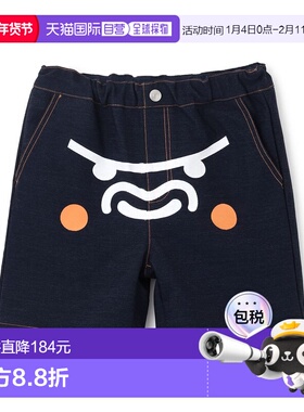1h可退 日本直邮XLARGE KIDS 儿童 宽松丹宁短裤 9461106