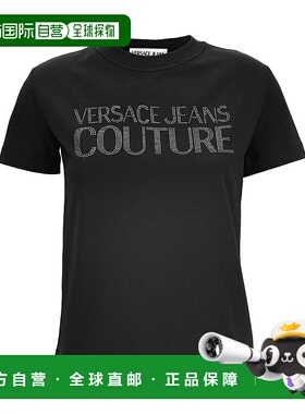 香港直邮VERSACE JEANS 女士T恤 78HAHS04CJ00S899 SS2025
