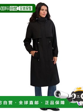 自营TAHARI Women's Softshell Trench Coat Lightweight Windpro