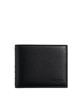 VALENTINO 男士钱包 YP0V17PDX0NO SS2025 黑色 ROCKSTUD钱包