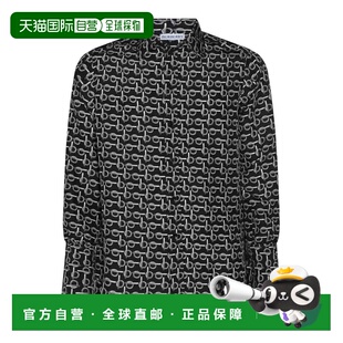 香港直邮BURBERRY 女士衬衫 8090732 AW2024 银色 Silver And Bla