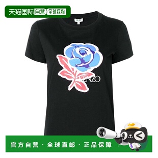 花色 香港直邮KENZO SS2020 2TS7859909999 黑色花卉印花 女士T恤