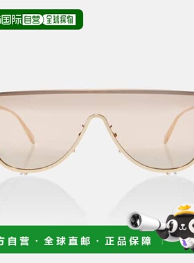 1h可退 香港直邮alaia 女士 防护罩太阳眼镜 metal金属色 舒适时