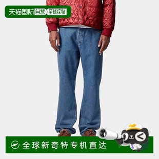 牛仔裤 欧洲直邮Carhartt 蓝色棉休闲裤 Wip 子 男士