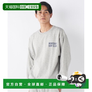 宽松圆领卫衣 Pacific男女同款 前幅简约log 日本直邮Ocean 1h可退