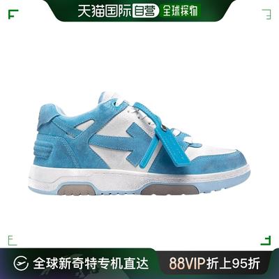 香港直邮OFF WHITE 男士蓝色做旧运动鞋 OMIA189S22LEA008-0140