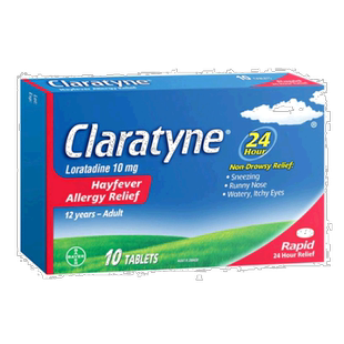澳大利亚直邮澳洲Claratyne开瑞坦12岁以上抗过敏片10粒-快速版