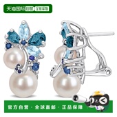 纯银 TGW 克拉 伦敦和天蓝色托帕石 Mimi Max 925 自营