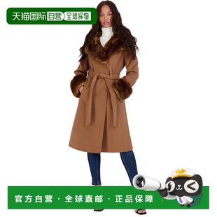 美国直邮 外套夹克衫 via 女士 羊毛皮草 spiga 1h可退