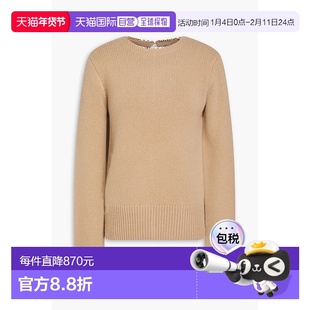 香港直邮toteme 女士 链条装饰混杂羊毛羊绒混纺毛衣 241WRT1015Y