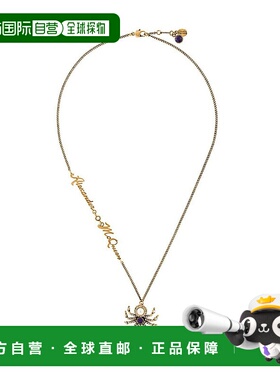 香港直邮ALEXANDER MCQUEEN 女士水晶吊坠项链 585825J160T8699