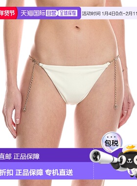 自营Devon Windsor 榆木系带比基尼泳裤 - 白色 美国奥莱直发性感
