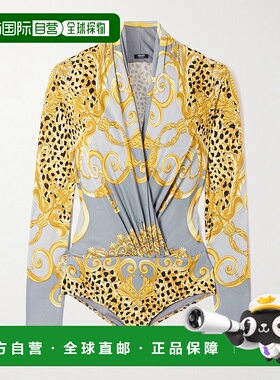 香港直邮versace 范思哲 女士 印花粘胶纤维连体衣 10053211A1625