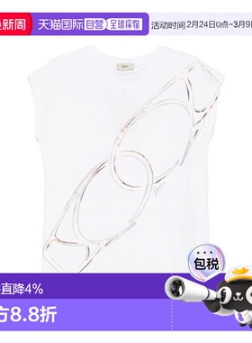 1h可退 香港直邮Herno 女士 徽标图案T恤 JG000279D52009