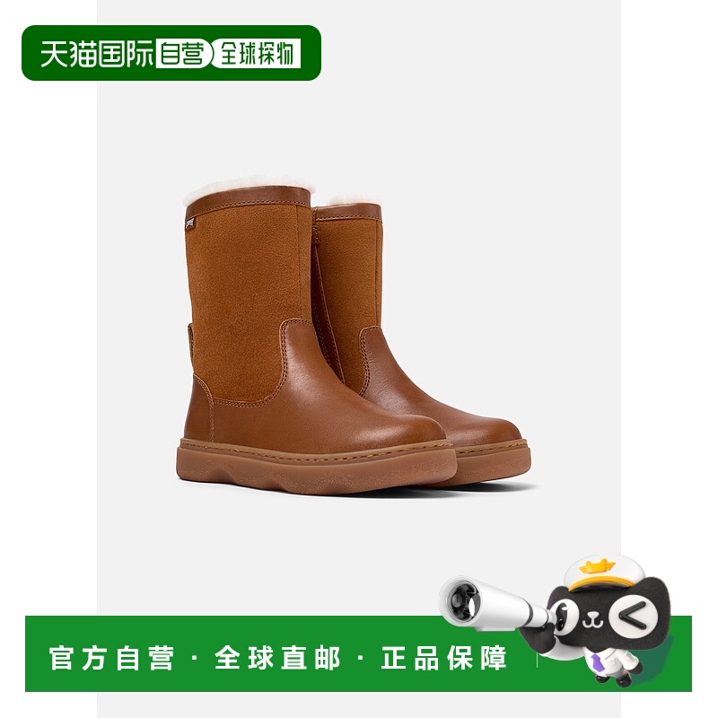 自营camper脚踝靴儿童露营儿童Kiddo儿童-棕色 美国奥莱直发