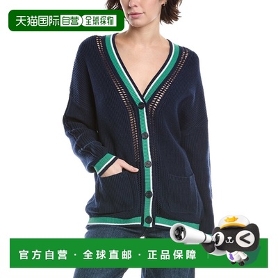 自营525 America Janet Varsity Oversized Cardigan - blue 美国