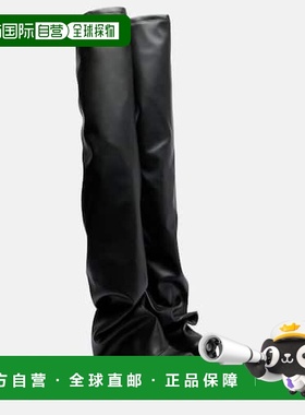 1h可退 香港直邮潮奢 The Attico 女士 Robin 过膝靴子 black黑色