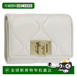 紧凑型钱包 日本直邮FURLA 女士三折钱包皮革白色 WP00225 1927
