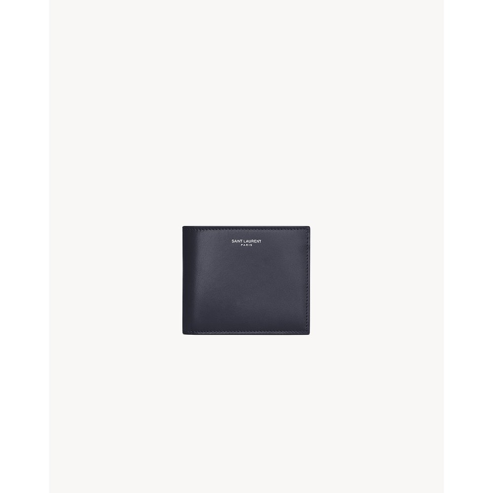 YSL (2025) SAINT LAURENT PARIS East/West 光滑皮革钱包
