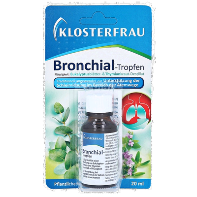 欧洲直邮Klosterfrau德国修女桉树油百里香舒肺化痰通气滴剂20ml