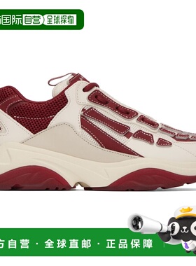 1h可退 香港直邮AMIRI 男士 白色 & 红色 Bone Runner 运动鞋 PS2