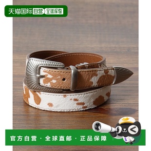 西部风牛柄全牛革皮带 1h可退 25mm窄版 男女同款 771 日本直邮Lee