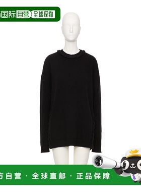 香港直邮VALENTINO 女士针织毛衣 BKC60D8VV0NO CO 黑色 圆领毛衣