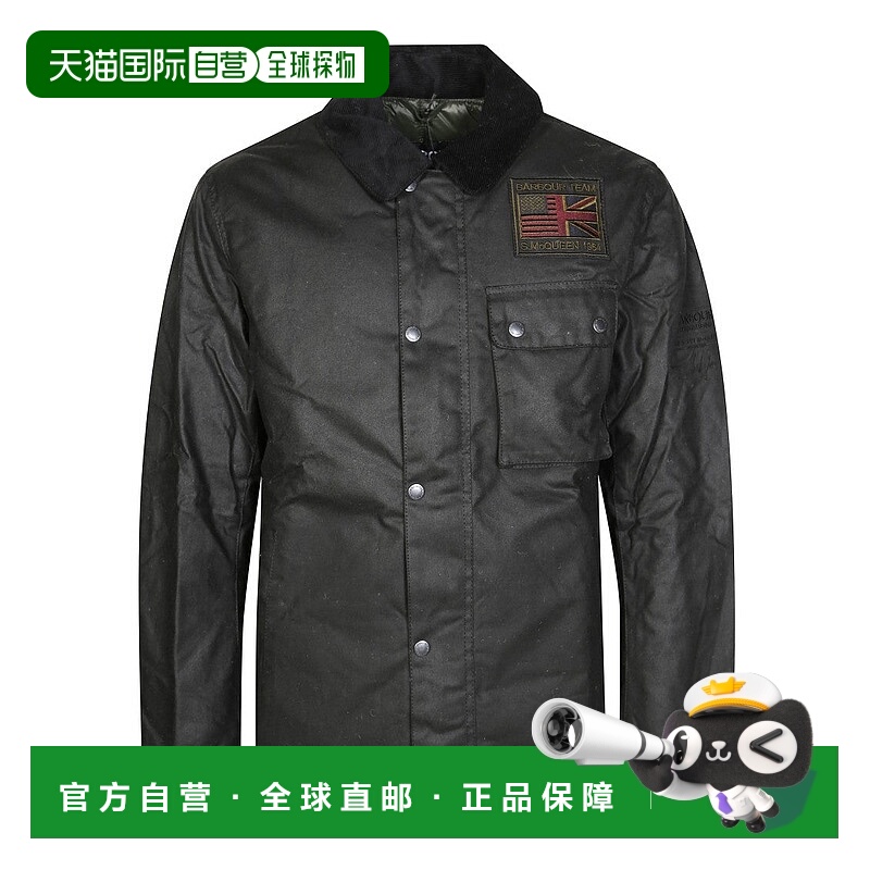 自营barbour工人蜡棉外套-黑色 美国奥莱直发