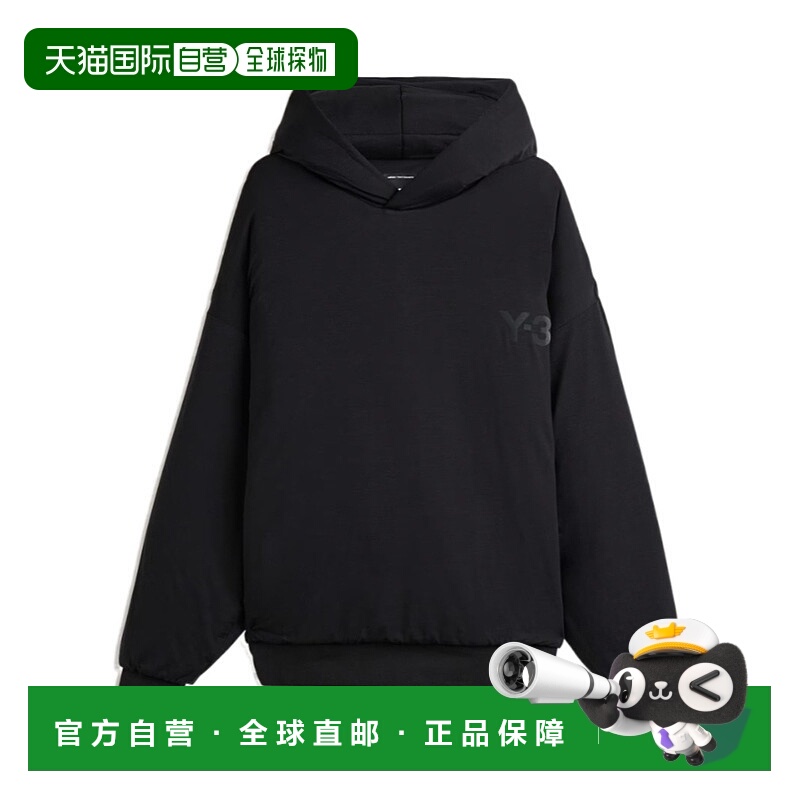 1h可退 香港直邮Y-3 男士卫衣 JY4556 AW2025 黑色 Padded Hoodie