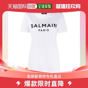 GAB 香港直邮Balmain巴尔曼女士POLO衫 白色棉质logoVF11350B019