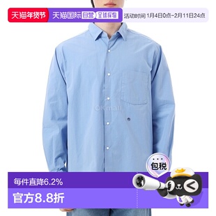 韩国直邮nanamica 普通领风衬衫 长袖棉混纺衬衫 SUGS400 SX