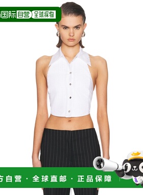 1h可退 香港直邮潮奢 Blumarine 蓝色情人 女士 无袖上衣 P622C43