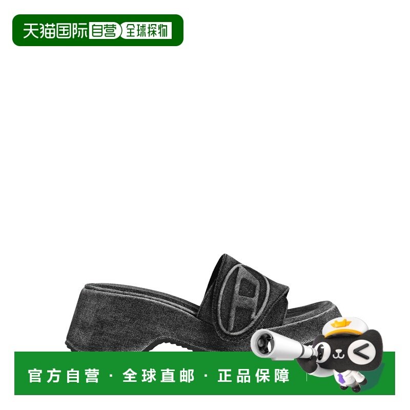 1h可退 香港直邮潮奢 Diesel 迪赛 女士 凉鞋 black黑色 舒适时尚,女鞋,时装凉鞋,淘宝优惠券,粉丝福利购,淘宝优惠卷