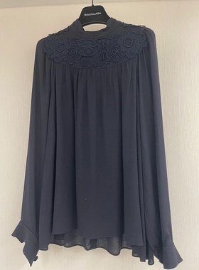 CHLOÉ 女士衬衫 17AHT0317A068NR48A AW2024 黑色