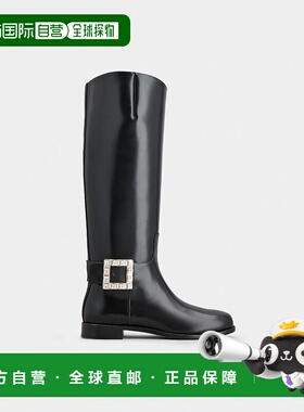 欧洲直邮ROGER VIVIER 25秋冬 RVW70040480TWRB999 女士 高筒靴 T