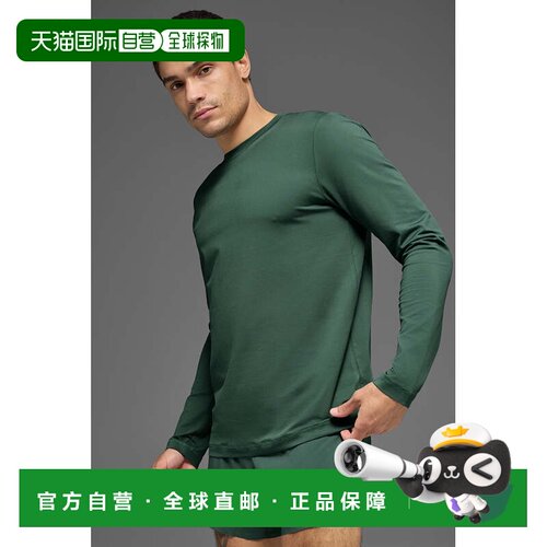 香港直邮alo yoga Conquer 休闲舒适纯色长袖T恤 男款m3181r男装