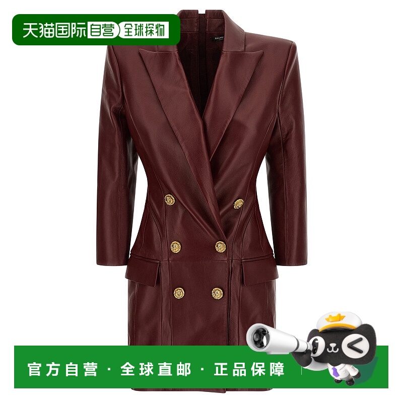 1h可退 香港直邮BALMAIN 女士连衣裙 FF0R9391LD633AR AW2025 酒