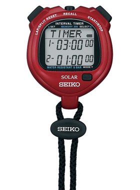 日本直邮SEIKO精工SOLER间隔定时器动力红SVAJ103