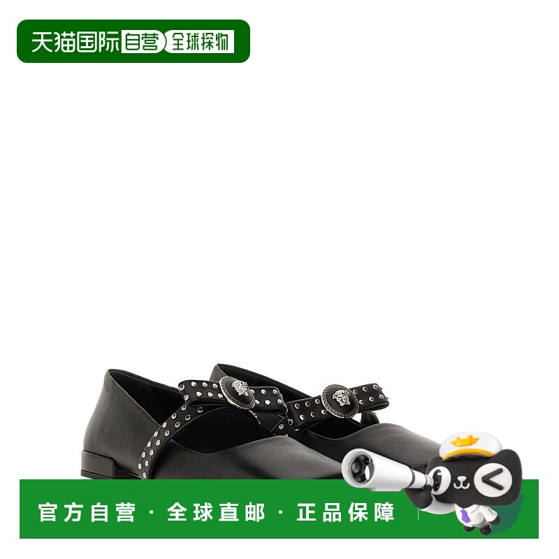 1h可退 香港直邮VERSACE 女士芭蕾乐福鞋 10160731A010061B00P AW