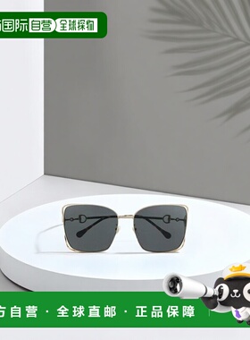 自营Gucci Horsebit 缀饰大框太阳眼镜 680859I3330古驰