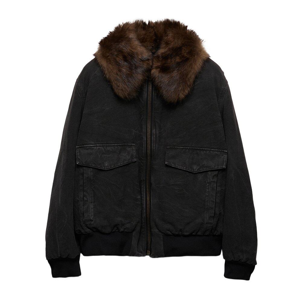 Prada 羊毛领棉质束腰夹克 SGC760157NSOOO