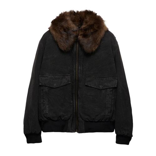 Prada 羊毛领棉质束腰夹克 SGC760157NSOOO