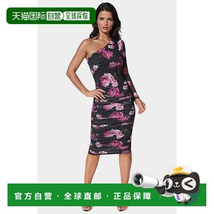 One Shoulder Ruched 自营Bebe Dress Midi lavendermy Women