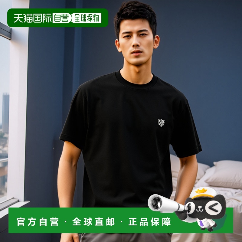 1h可退 香港直邮KENZO 男士T恤 FF55TS5274SG99J SS2025 黑色凯卓
