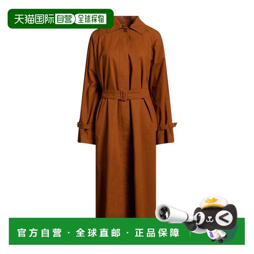 香港直邮MaxMara 麦斯玛拉 女士 长款夹克 brown棕色 舒适时尚