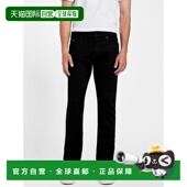 自营guess生态山楂修身 美国奥莱直发直筒裤 牛仔裤 黑色
