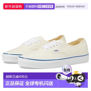 1h可退 香港直邮Vans 范斯 男士 Authentic 跑鞋 white白色 舒适