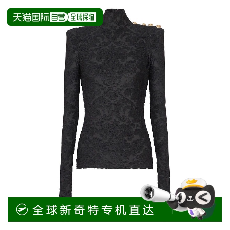 1h可退 香港直邮潮奢 Balmain 巴尔曼 女士 长袖上衣 FF1AR962JK6