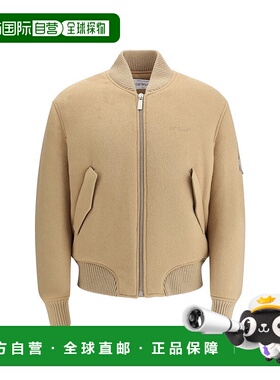 自营off-whiteOff- Cashmere Men's Bomber - brown 美国奥莱直发