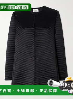 1h可退 香港直邮潮奢 The Row 女士 Iben topstitched 真丝缎夹克